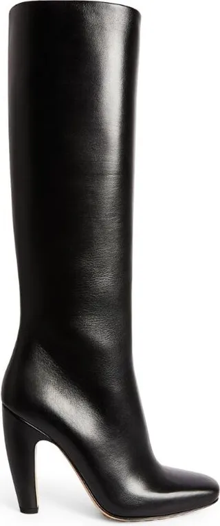 Bottega Veneta Leather Canalazzo Knee-High Boots 100