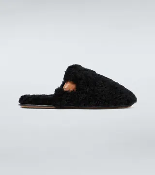 Shearling slippers