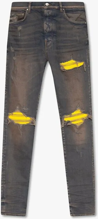 Amiri Fitted Distressed Jeans
