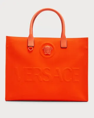 La Medusa Logo Canvas Tote Bag