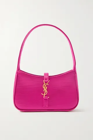 SAINT LAURENT - Le 5 À 7 Mini Shantung Shoulder Bag - Pink