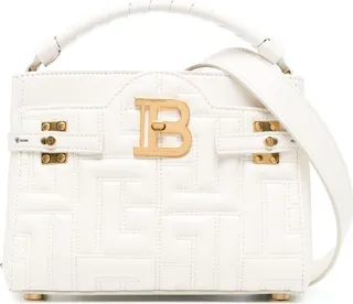 White B-Buzz 22 Quilted Leather Bag