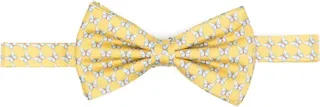 Butterfly-Print Silk Bow Tie