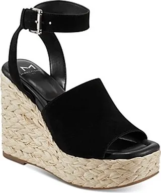 Marc Fisher Ltd. Women's Nelly Ankle Strap Espadrille Platform Wedge Sandals