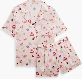 Katelyn Fiona printed charmeuse pajama set