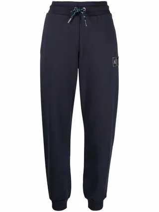 Organic Cotton Logo-Plaque Joggers