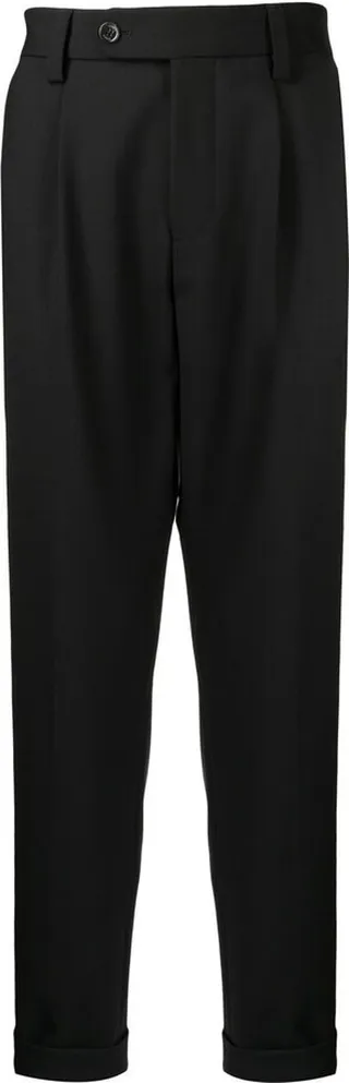Cropped Slim-Cut Trousers