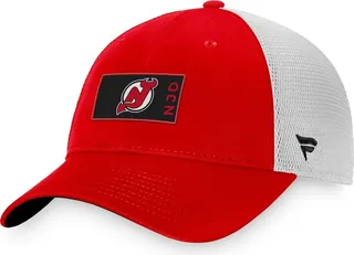 Men's Fanatics Branded Red New Jersey Devils Authentic Pro Rink Trucker Snapback Hat