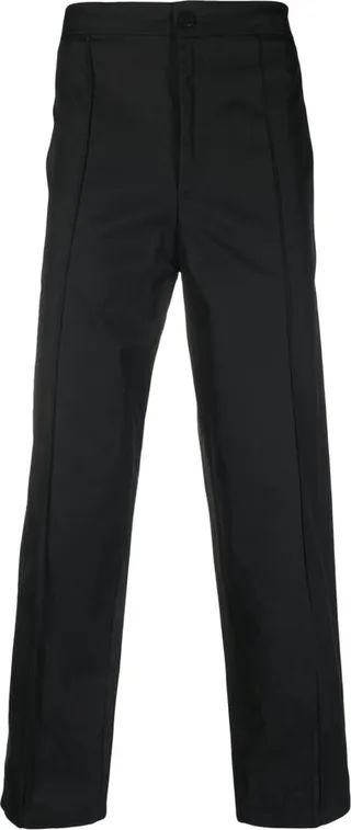Pressed-Crease Straight-Leg Trousers