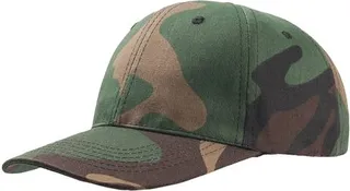 Atlantis Start 6 Panel Baseball Cap (Pack of 2) (Camouflage) - Green