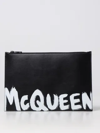 Alexander McQueen leather clutch