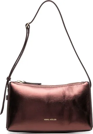 MANU ATELIER- Mini Prisma Leather Shoulder Bag