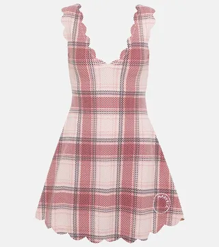 Venus checked tennis minidress