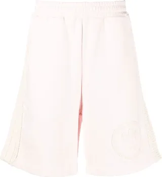 Logo-Patch Cotton Track Shorts