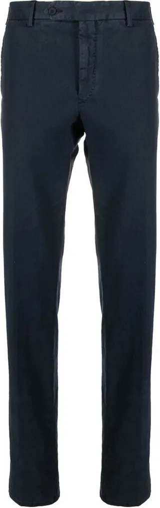 Slim-Cut Cotton Trousers