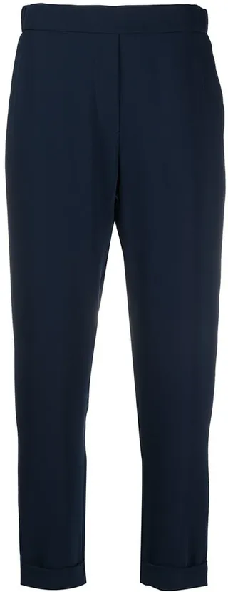 Cropped Slim-Fit Trousers