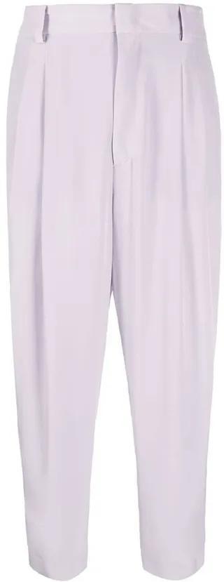 High-Waisted Cropped Trousers
