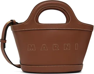 Marni Brown Micro Tropicalia Tote