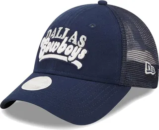 Women's New Era Navy Dallas Cowboys Team Trucker 9FORTY Snapback Hat