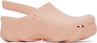 GCDS Pink Ibex Clogs