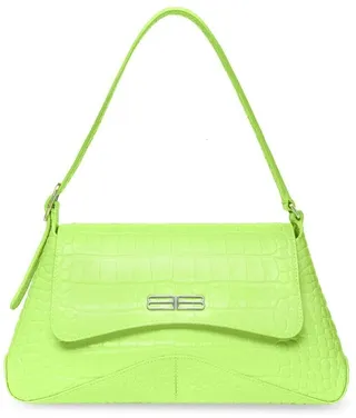 XX crocodile-embossed shoulder bag