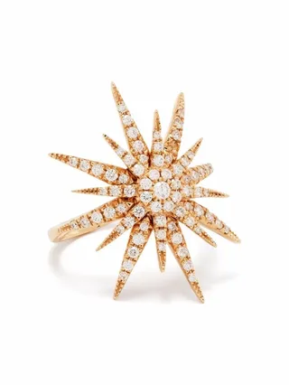 18kt rose gold Big Sun diamond ring