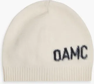 Whistler logo-print brushed wool-blend beanie