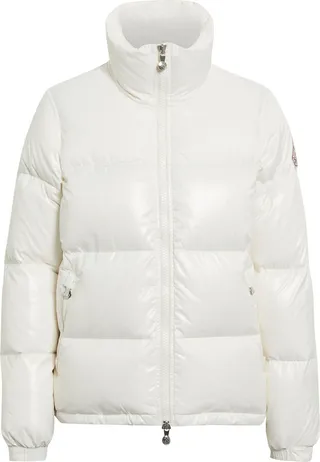 Quilted shell down jacket