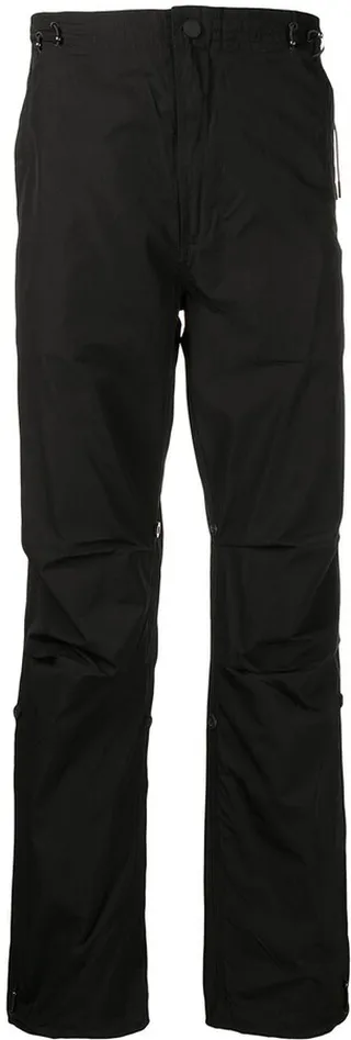 Embroidered Straight-Leg Trousers