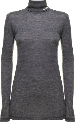 Jil Sander Long-Sleeved High-Neck T-Shirt