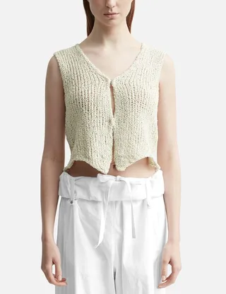V-Neck Knit Vest