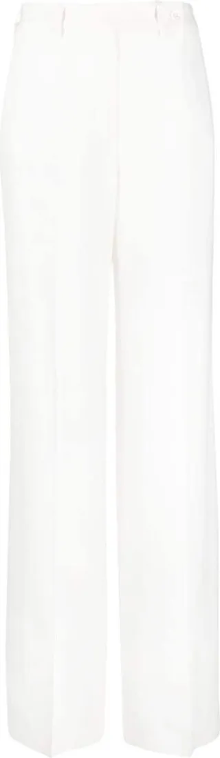 High-Waist Straight-Leg Trousers