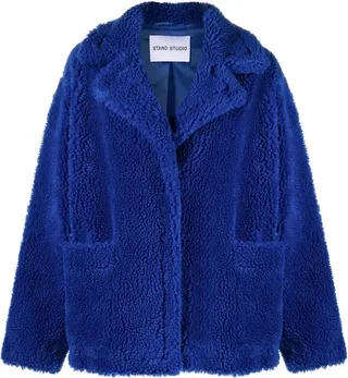 Marina faux shearling short coat