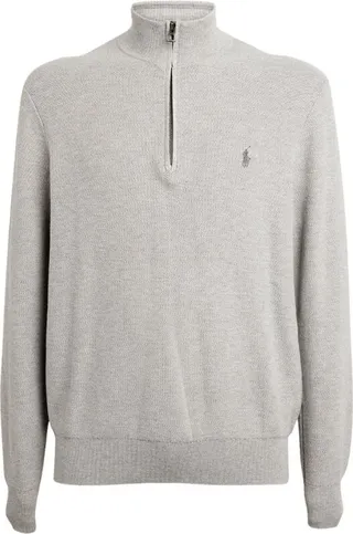 Polo Ralph Lauren Pima Cotton Half-Zip Sweater