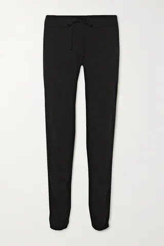 James Perse - Genie Supima Cotton-terry Track Pants - Black