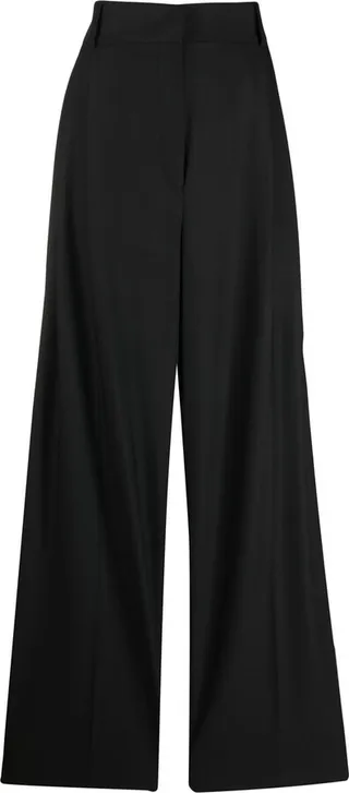 Pleated High-Waisted Trousers