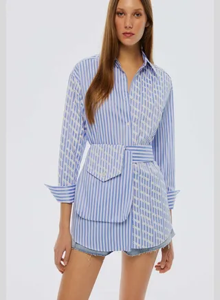 Striped Button Down Shirt