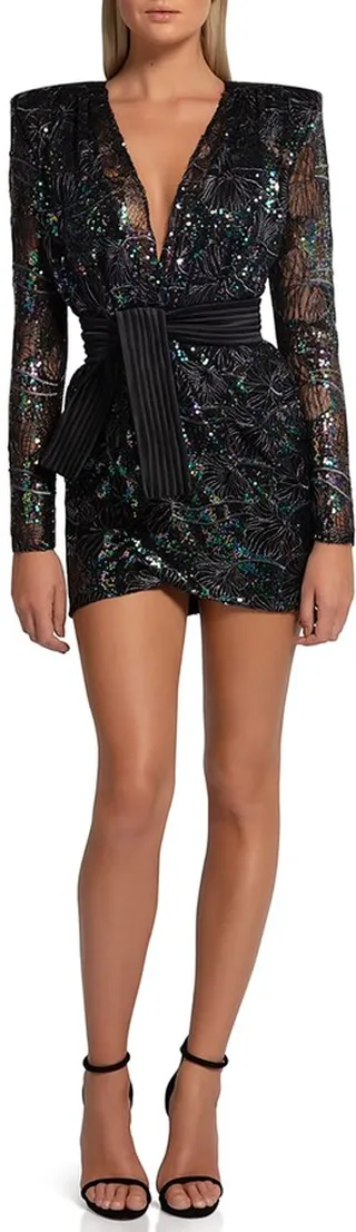 Camille Sequin Mini Bodycon Dress