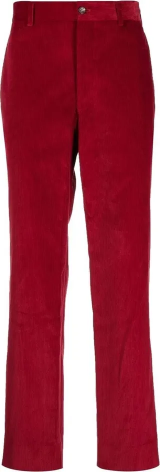 Corduroy Straight-Leg Trousers