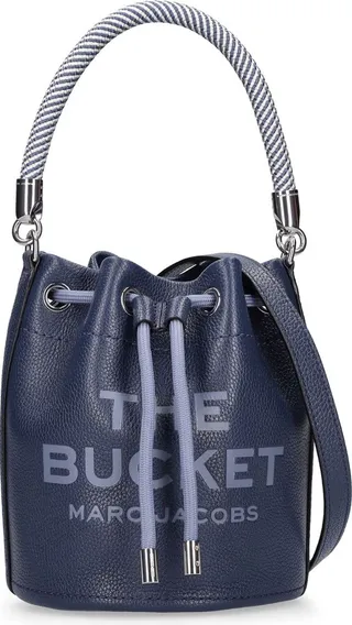 The leather bucket bag