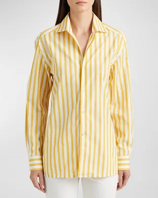 Capri Striped Collared Shirt