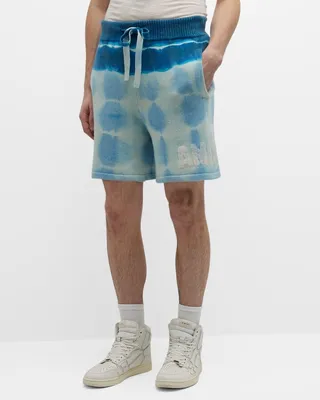 Men's Tie-Dye Knit Football Shorts