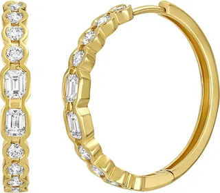 Varda Diamond Hoop Earrings