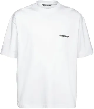 Logo Embroidery Cotton T-Shirt
