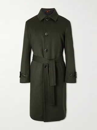 Paramar Belted Wool-Blend Overcoat