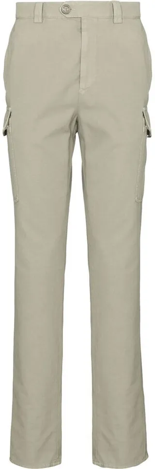 Multi-Pocket Cotton Straight-Leg Trousers