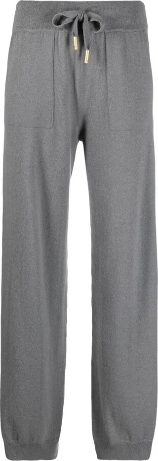 Drawstring Straight-Leg Trousers