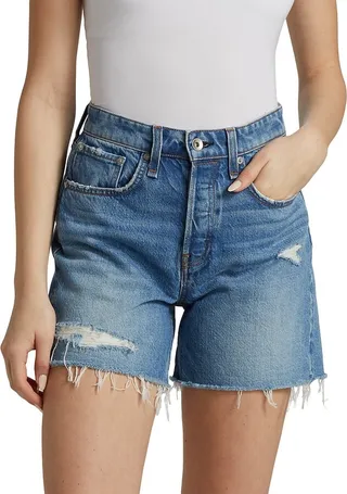 Rosa Mid-Rise Denim Shorts