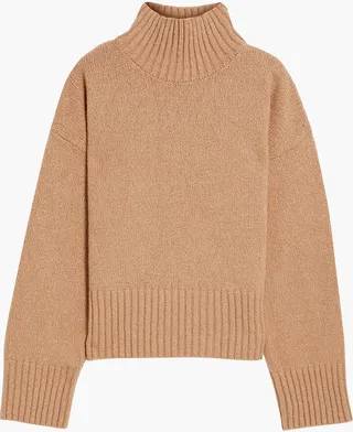 Wool-blend turtleneck sweater