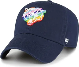 Men's '47 Navy Chicago Bears Pride Clean Up Adjustable Hat